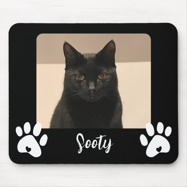 Foto und Name des Tieres, Druckpuppe Mousepad (Vorne)