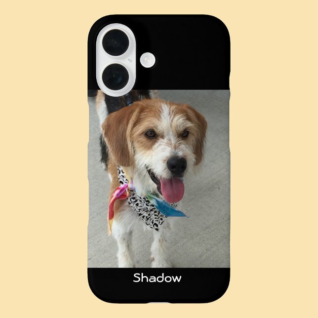 Foto und Name des Tieres oder des Kindes iPhone 16 Hülle (Von Creator hochgeladen)