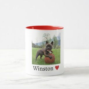 Foto und Name Französischer Bulldog Hund Lover Tasse