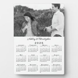 Foto und Namen Personalisiert 2025 Kalender Fotoplatte