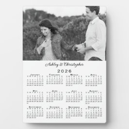 Foto und Namen Personalisiert 2026 Kalender Fotoplatte