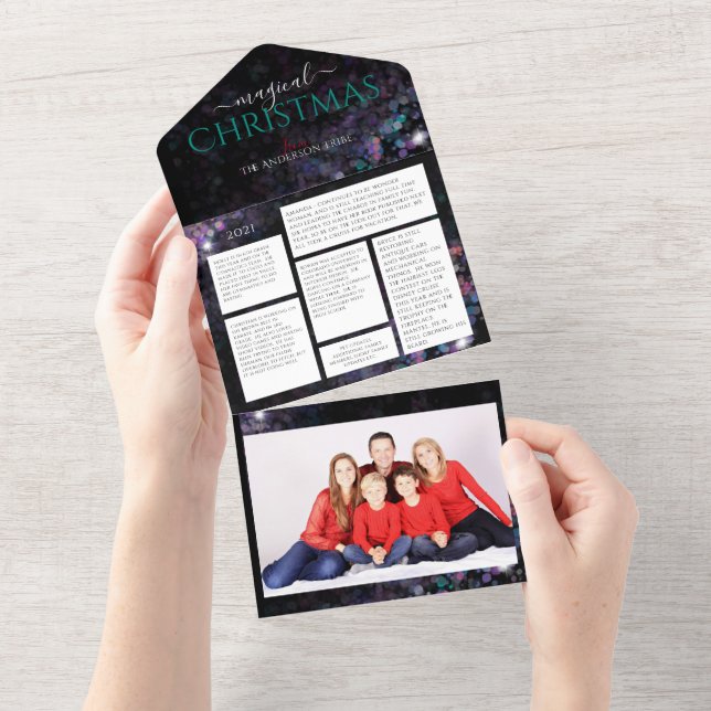 Foto- und Newsletterkarte All In One Einladung (Abreißen)