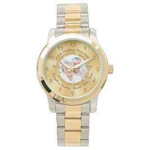 Foto und Personalisiert, Jubiläum Geschenk für E Armbanduhr