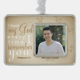 Foto und Scripture-Denkmal Rahmen-Ornament Silber