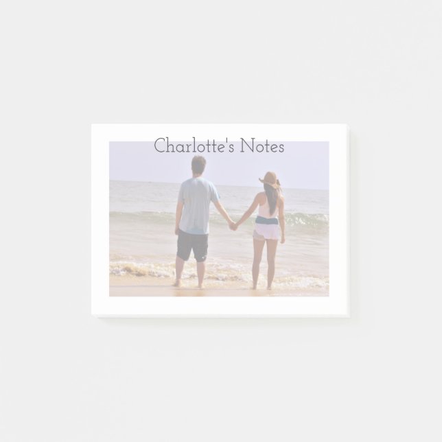 Foto und Text Eine Art Personalisiert Post-it Klebezettel (Vorderseite)