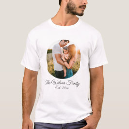 Foto und Text für personalisierte Familie T-Shirt