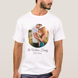 Foto und Text für personalisierte Familie T-Shirt