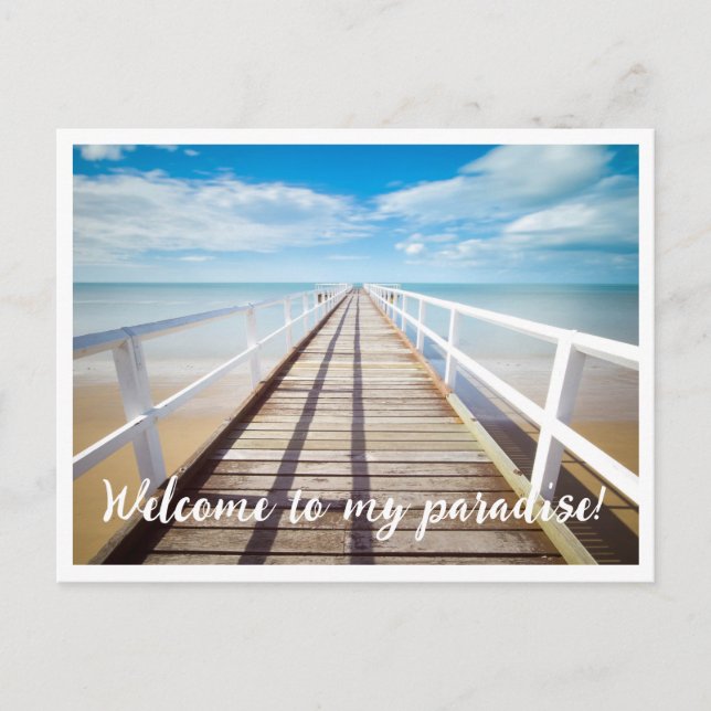 Foto und Text hochladen Postkarte (Vorderseite)