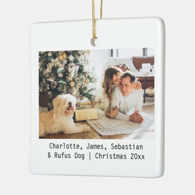 Foto und Text Personalisierte Keramik Oramen Keramikornament (Links)