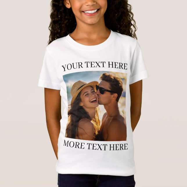 Foto und Text T-Shirt (Vorderseite)