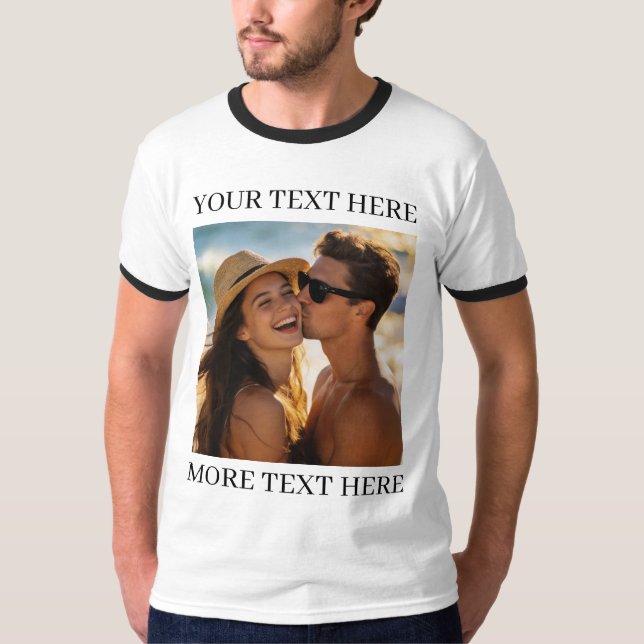 Foto und Text T-Shirt (Vorderseite)
