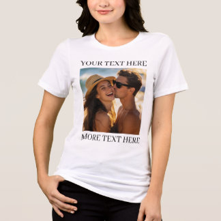 Foto und Text Tri-Blend Shirt