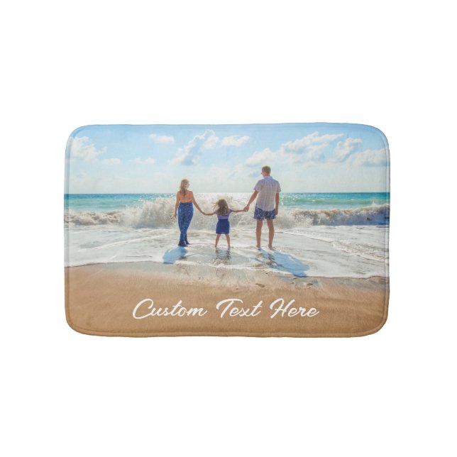 Foto und Textbath-matte-Geschenk anpassen Badematte (Vorderseite)