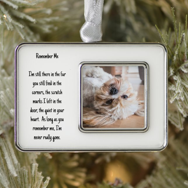 Foto und Verse für das Herz Ihres Hauses anpassen Rahmen-Ornament Silber (Von Creator hochgeladen)