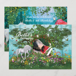 Foto Unicorn Geburtstagsparty Einladungen