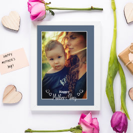 Foto-Urlaubskarte für Blaue Mutter Dankeskarte