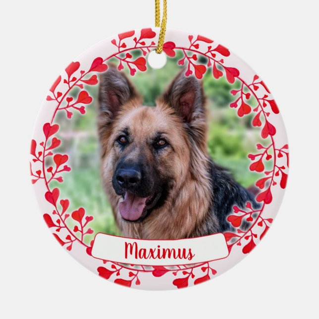 Foto Valentine Ornament - Gedenkstätte für Haustie (Vorne)