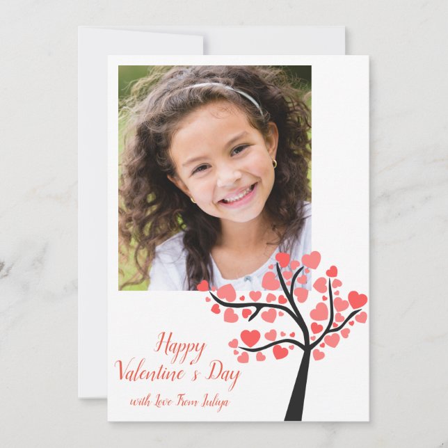 Foto-Valentinstag Feiertagskarte (Vorderseite)