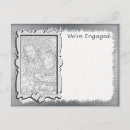 Foto-Verlobungs-Mitteilung Ankündigungspostkarte