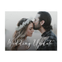 Foto vertagt Hochzeitsankündigung