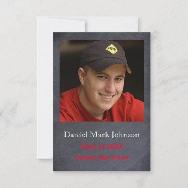 Foto Vertikal - Ankündigung von 3x5 Abschlüssen (Vorderseite)