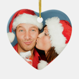 Foto-Verzierung des Paares erste Weihnachts Keramik Ornament