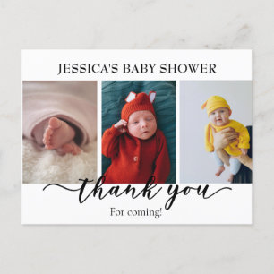 Foto Vielen Dank Baby Dusche Minimalistisch Postkarte