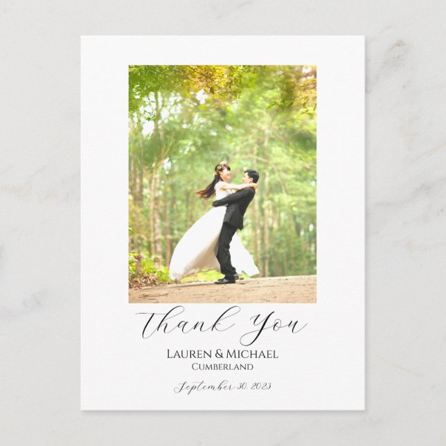 Foto Vielen Dank - Postkarte (Vorderseite)