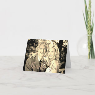 Foto Vielen Dank Sepia - Note Card Dankeskarte