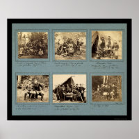 Foto Vignettes mit Custer 1862