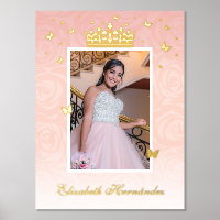 Foto Vintag Crown Light Pink Rose Gold