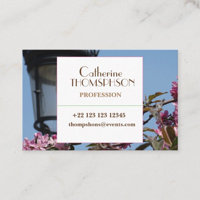 Foto-Visitenkarte Visitenkarte (Vorderseite)