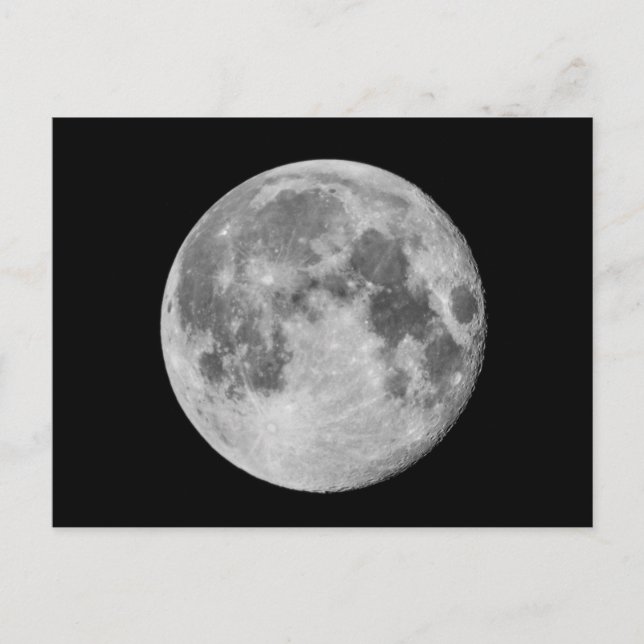 Foto - Vollmond Postkarte (Vorderseite)