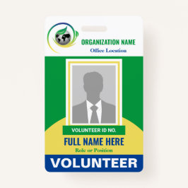 Foto Volunteer Non-Profit-NRO Alle Farbvorlagen Ausweis