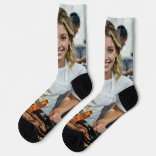 Foto vom Kochen von Bacon anpassen Socken