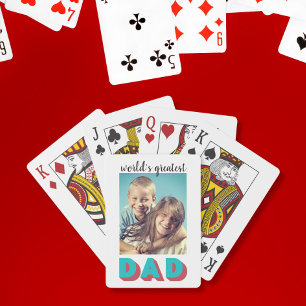 Foto vom weltbesten Vater Spielkarten