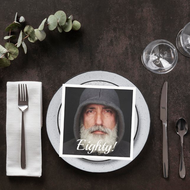 Foto von achtzig Typ Drehbuchmännern Serviette (Von Creator hochgeladen)