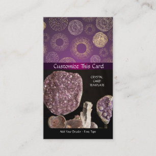 Foto von Amethyst & Healing Heart Crystals Visitenkarte
