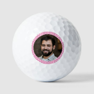 Foto von Boyfriend For Girlfriend Pink w Hearts Golfball