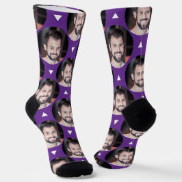 Foto von Boyfriend für Girlfriend Lila Socken