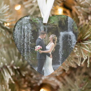 Foto von der Hochzeit der Frischvermählten Ornament