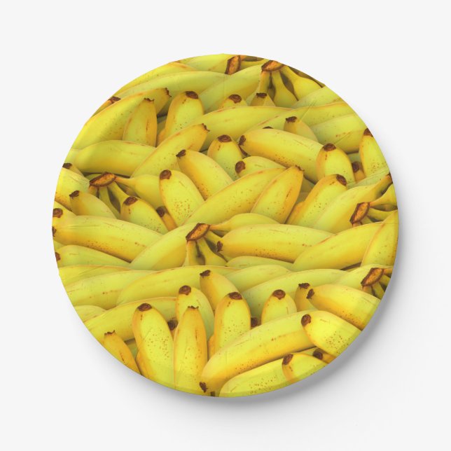 Foto von frischem Bananen Pappteller (Vorderseite)