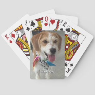 Foto von Haustier oder Kind & Name Spielkarten