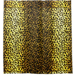 Foto von Imitaten Leopard Pelz Drucktapete Duschvorhang