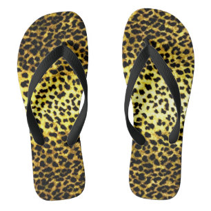 Foto von Imitaten Leopard Pelz Drucktapete Flip Flops