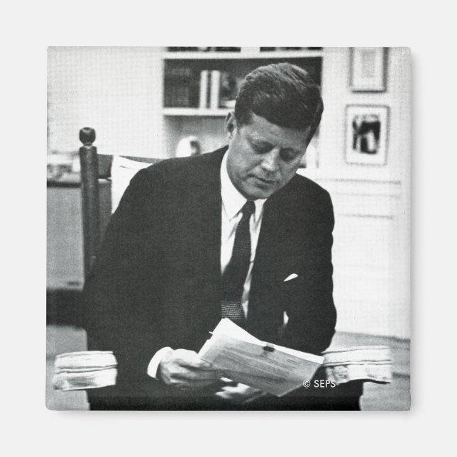 Foto von John F. Kennedy 2 Magnet (Vorne)