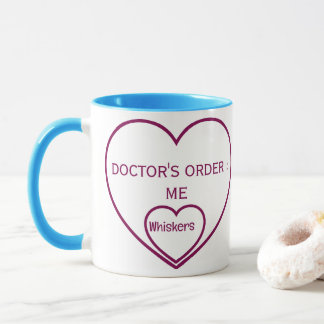 Foto von Katze und Herzen nach ärztlicher Anordnun Tasse