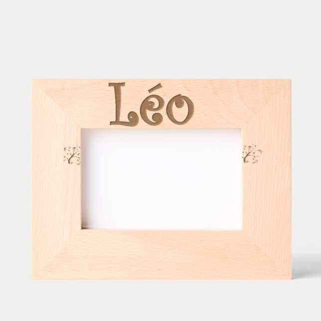 Foto von Léo/Personalized Geätzte Rahmen (Vorderseite)
