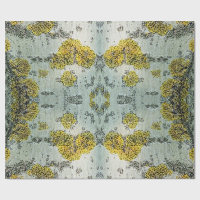 Foto von Real Aspen Tree Bark - Natural Amulet Geschenkpapier (Flach)