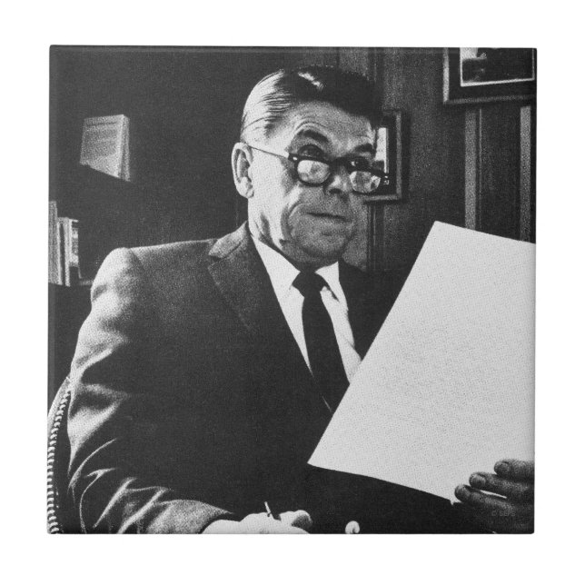 Foto von Ronald Reagan Fliese (Vorderseite)